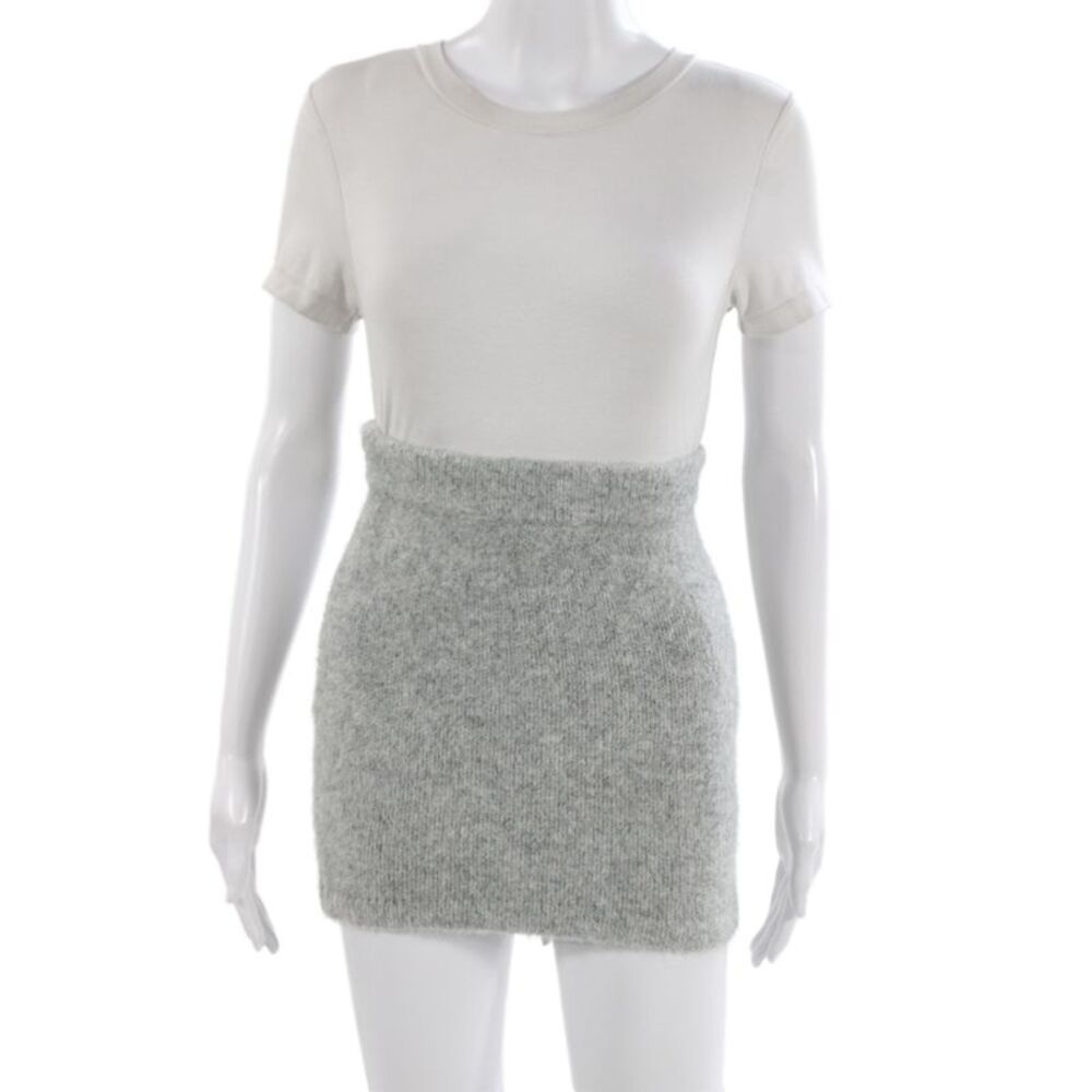 SNDYS. Women Mini Skirt Gray Size XS